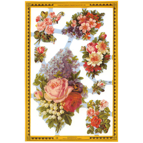 Rose Bouquet Scraps ~ England